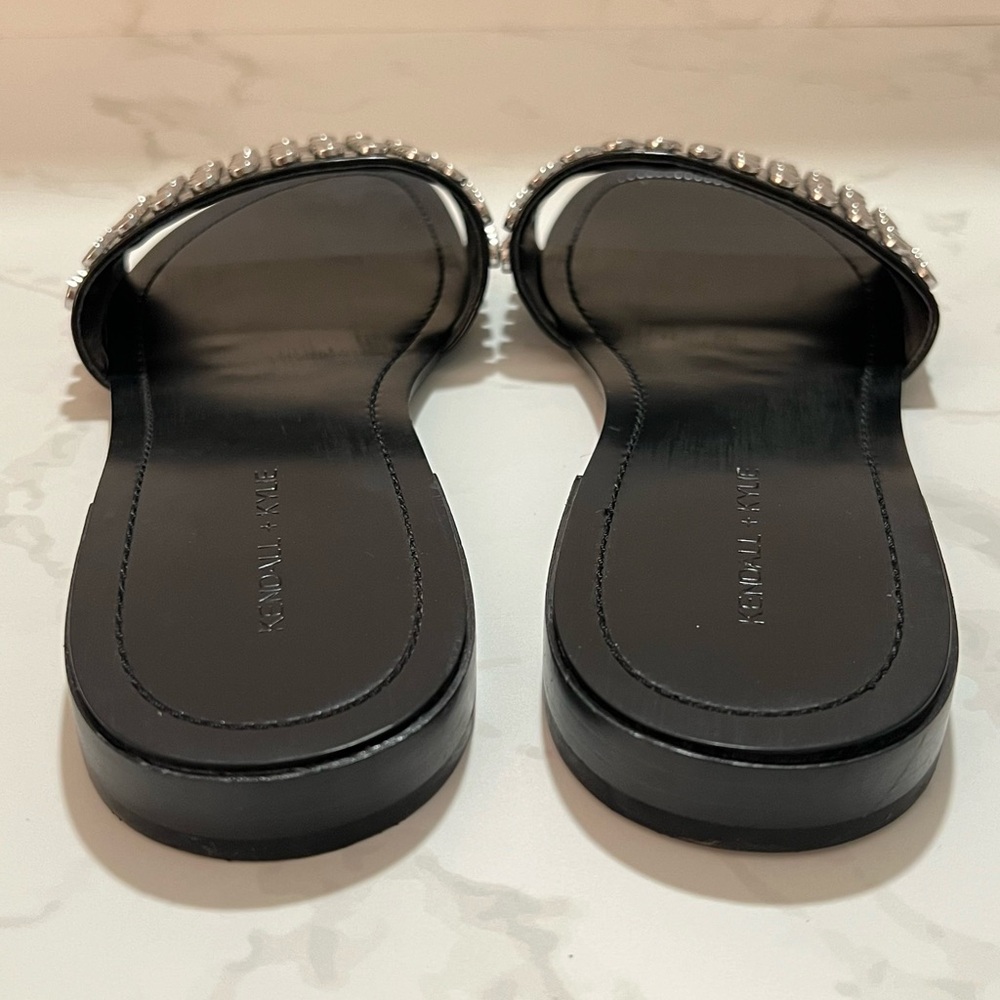 Like New Kendall + Kylie Studded Black Sandals - Picture 6 of 15